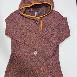 Stio Women's Sweetwater Hoodie Heathered Pink/Red.